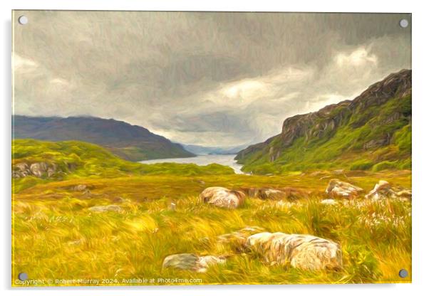 Loch Maree Acrylic by Robert Murray