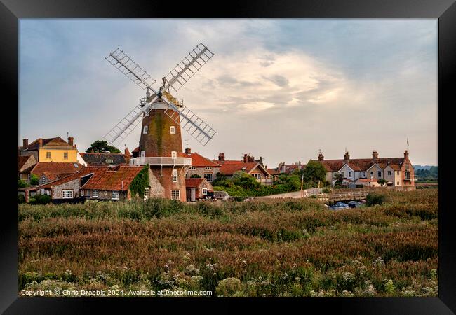 Cley-next-the-Sea , Windmill (14) Framed Print by Chris Drabble