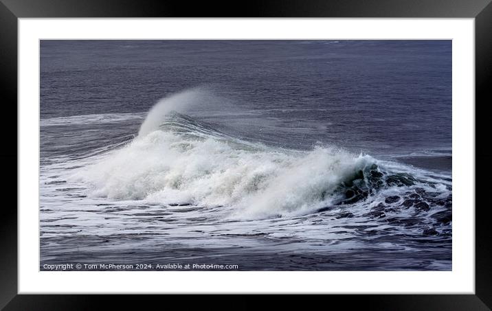 Wave Art 56 Framed Mounted Print by Tom McPherson