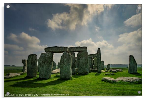 Stonehenge Acrylic by Chris Drabble
