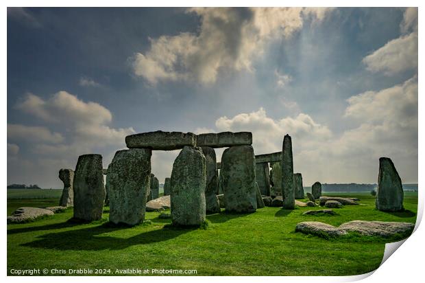 Stonehenge Print by Chris Drabble