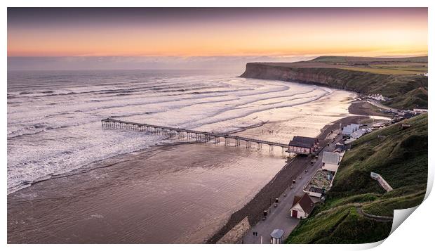 Saltburn by the Sea Print by Apollo Aerial Photography