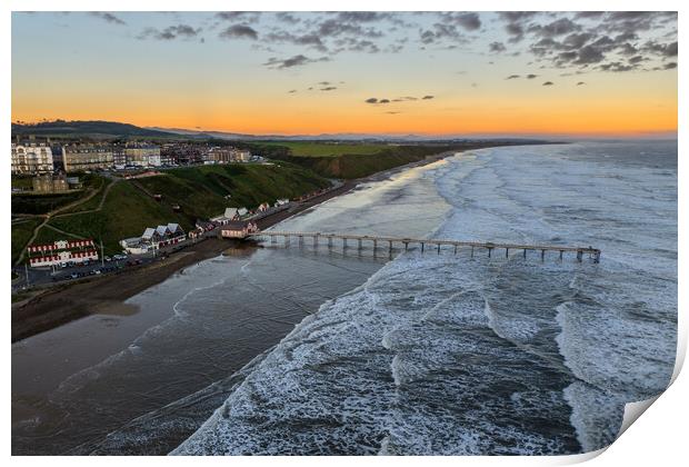 Saltburn By the Sea Print by Apollo Aerial Photography