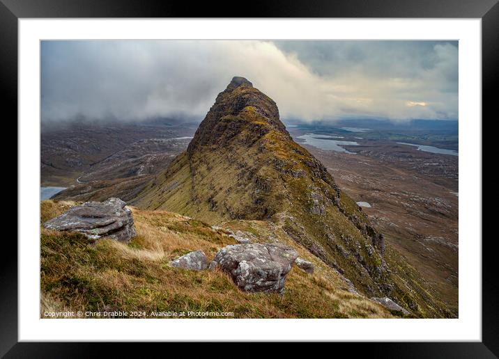 Suilven Framed Mounted Print by Chris Drabble