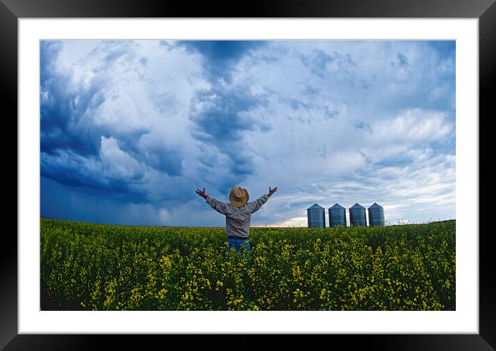 Waiting For Rain Framed Mounted Print by Dave Reede