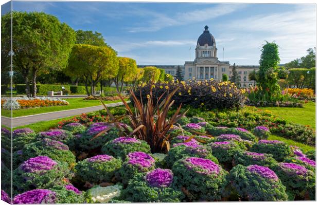 Saskatchewan Legislative Building Canvas Print by Dave Reede