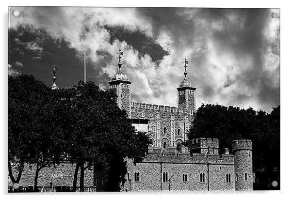 Tower Of London Acrylic by Michael Harper