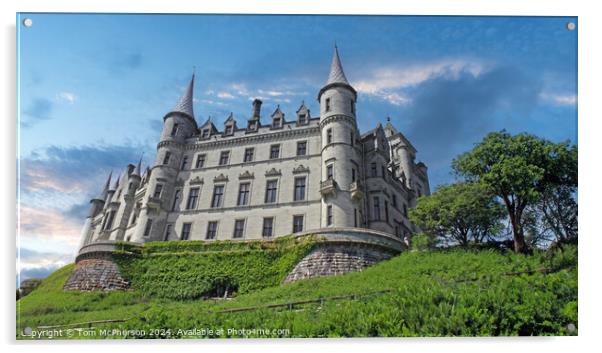 Dunrobin Castle Acrylic by Tom McPherson