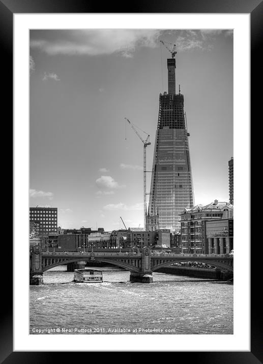 The Shard Framed Mounted Print by Neal P