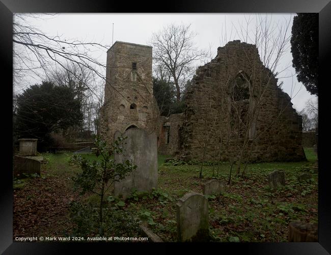 The Remains of St Helen's. Framed Print by Mark Ward