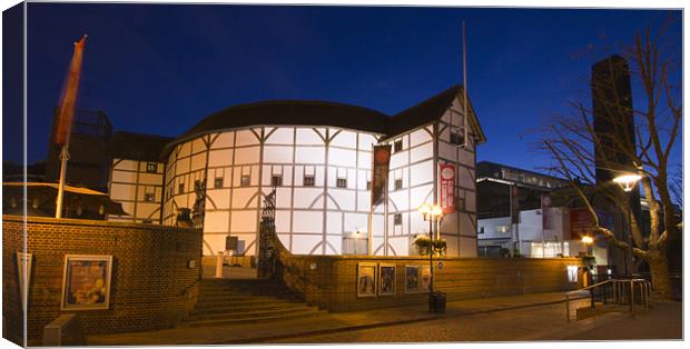 The Globe Theatre Canvas Print by David French