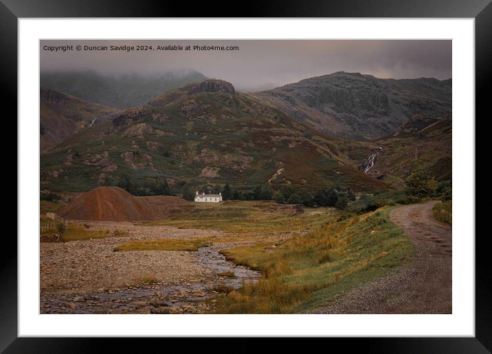 Coniston copper mines  Framed Mounted Print by Duncan Savidge