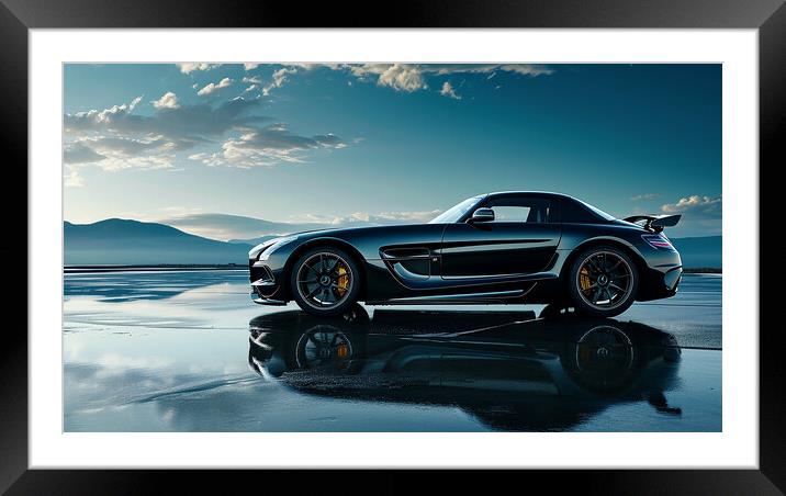 Mercedes AMG SLS Framed Mounted Print by Steve Smith