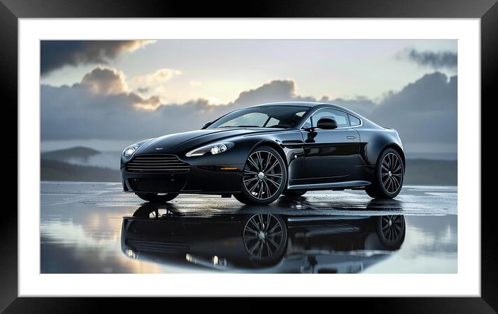 Aston Martin Vantage Framed Mounted Print by Steve Smith