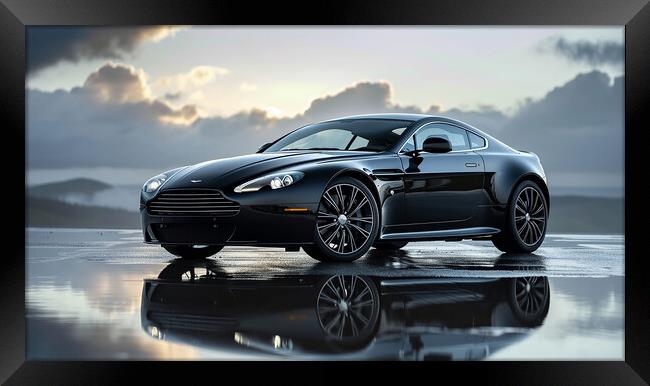 Aston Martin Vantage Framed Print by Steve Smith