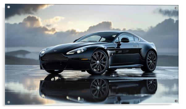 Aston Martin Vantage Acrylic by Steve Smith