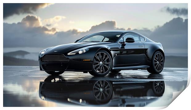 Aston Martin Vantage Print by Steve Smith