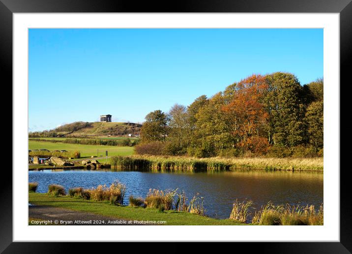 Herrington Country Park and Penshaw Monument Framed Mounted Print by Bryan Attewell