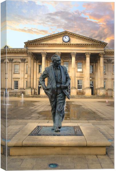 Huddersfield Train Station Canvas Print by Alison Chambers