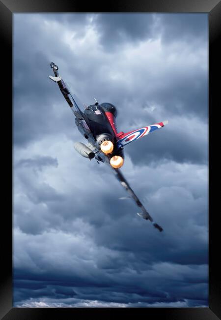 RAF Typhoon Blackjack Framed Print by J Biggadike