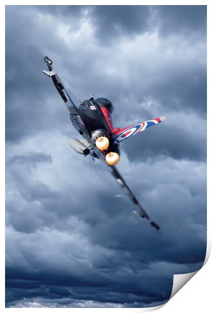 RAF Typhoon Blackjack Print by J Biggadike