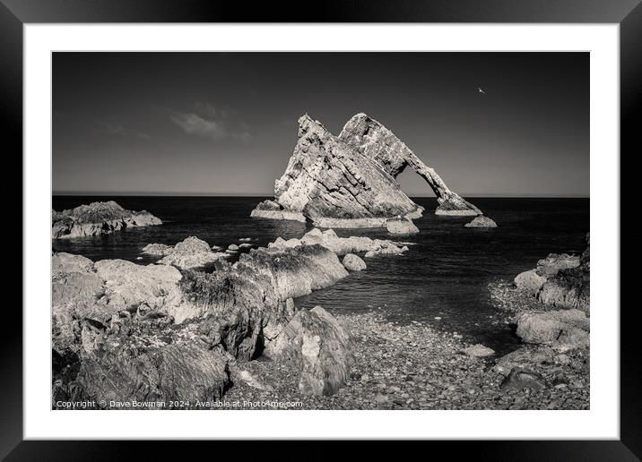 Bow Fiddle Rock Infrared Framed Mounted Print by Dave Bowman