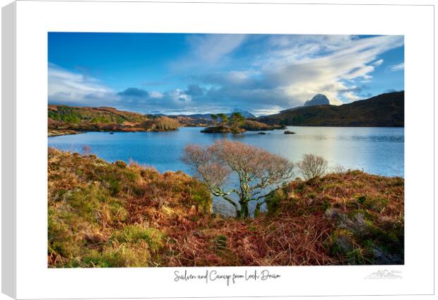 Suilven and Canisp from lochside Canvas Print by JC studios LRPS ARPS