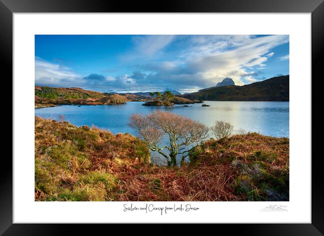 Suilven and Canisp from lochside Framed Print by JC studios LRPS ARPS