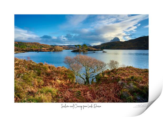 Suilven and Canisp from lochside Print by JC studios LRPS ARPS