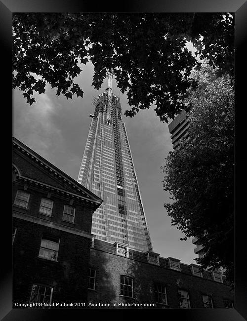 Shard in Summer Framed Print by Neal P