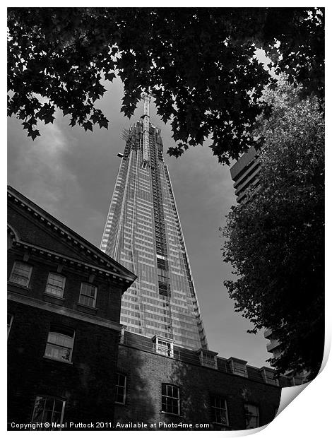Shard in Summer Print by Neal P