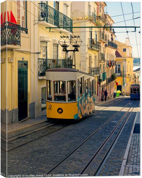 Lisbon tram Canvas Print by Dudley Wood