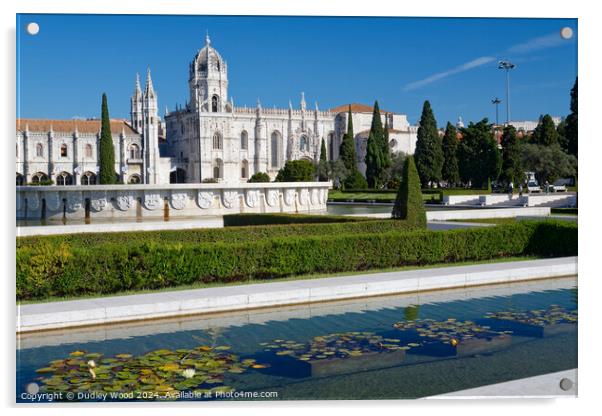 Jeronimos monastery Acrylic by Dudley Wood