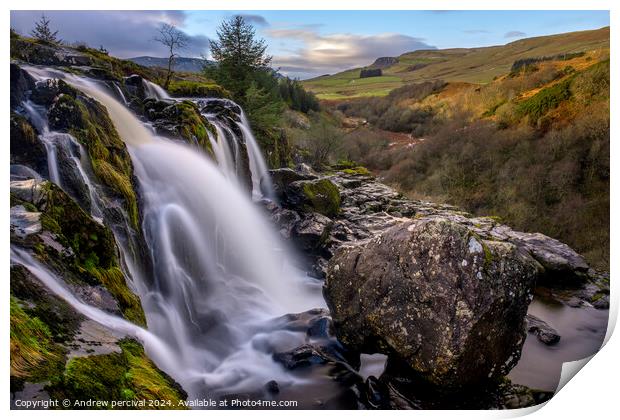 Loup of fintry Scotland  Print by Andrew percival