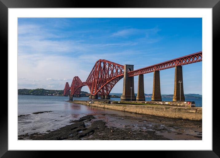 Forth Bridge On Firth of Forth In Scotland Framed Mounted Print by Artur Bogacki