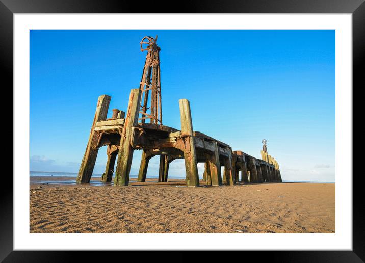 Old St Anne's pier Framed Mounted Print by Michael Mcinroy