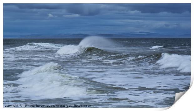 A Stormy Seascape Print by Tom McPherson