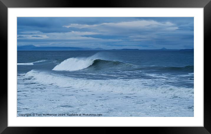 A Stormy Seascape  Framed Mounted Print by Tom McPherson