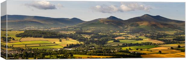 Brecon Beacons Wales Panorama Canvas Print by Sonny Ryse