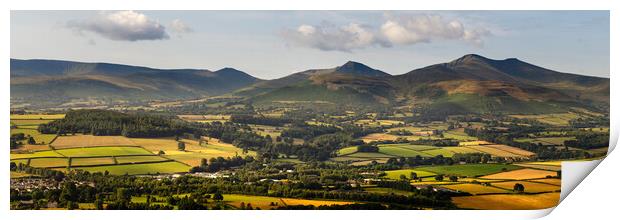 Brecon Beacons Wales Panorama Print by Sonny Ryse