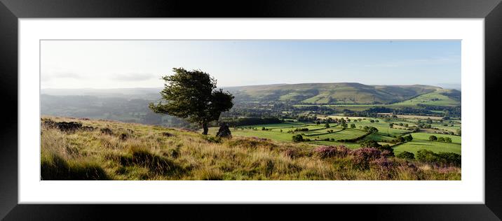 Hope Valley Peak District England Framed Mounted Print by Sonny Ryse