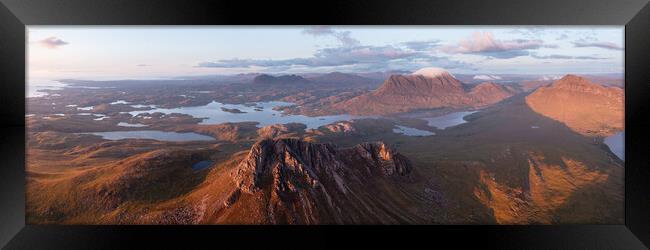 Stac Polliadh sunset Assynt Scotland Framed Print by Sonny Ryse