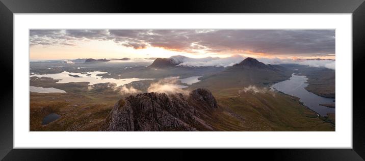 Stac Polliadh sunrise Assynt Scotland Framed Mounted Print by Sonny Ryse