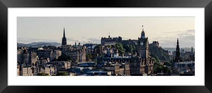 Edinburgh City Scotland Framed Mounted Print by Sonny Ryse