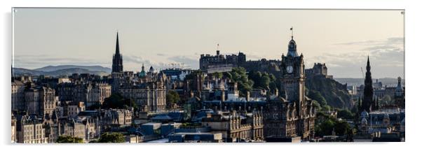 Edinburgh City Scotland Acrylic by Sonny Ryse