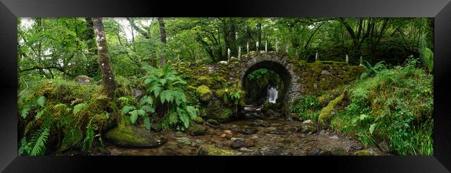 Fairy Bridge of Glen Creran Waterfall Scotland Glencoe Framed Print by Sonny Ryse