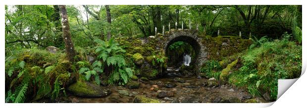 Fairy Bridge of Glen Creran Waterfall Scotland Glencoe Print by Sonny Ryse