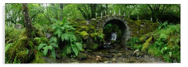 Fairy Bridge of Glen Creran Waterfall Scotland Glencoe Acrylic by Sonny Ryse