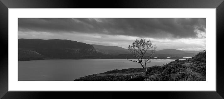 Loch Torridon Scottish HIghlands Black and white Framed Mounted Print by Sonny Ryse