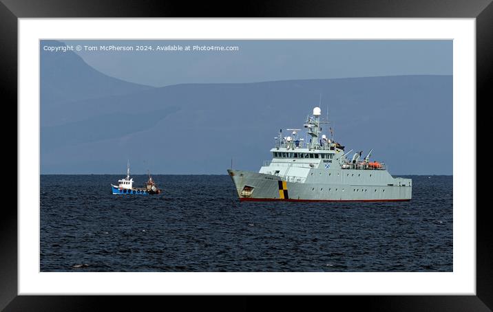 Marine Protection Vessel Minna Framed Mounted Print by Tom McPherson